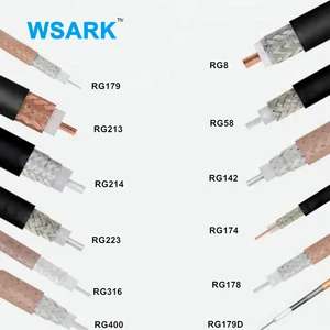 Custom Length Reel Cable RG59 RG6 5C2V RG8 RG11 RG174 RG213 RG214 RG58 Lmr240 Lmr400 Coaxial Cable