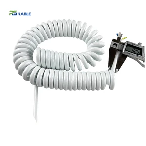 High Flexible PVC Stranded Industrial Coiled Electrical Power Cable 7/8/9/10/11/12 Core Retractable Spiral Cable