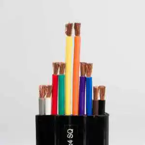 Multi Core Copper Conductor PVC PUR Sheathed Flat Cable for Reel