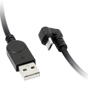 High Quality USB 2.0 Fast Data Sync Charging U Turn Micro USB Cable Pure Copper Conductor Braid Shielding PVC Jacket for Camera