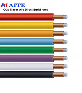 CCS Tracer Wire 10 AWG 12 Gauge 14 Gauge Copper Clad Tracer Wire 10awg 12awg 14awg 16awg #12 #14 #18 HMWPE HDPE Tracer Wire