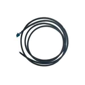 TE 2P Black TPE Insulated Electrical Cable for Vehicle Sensor & Industrial Control