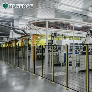 Robot Work Area Fence - Designated To Secure The Robot's Working Space, Promoting Safe And Efficient Workflow Robot Fences