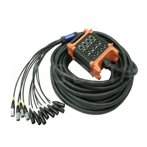 Professional Universal 2700mm Stage Cable 16 Channel XLR Snake Cable Roller Box Cat 5 RJ45 Connector 100m Coaxial Outdoor