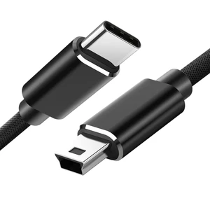 USB-C to Mini USB Cable 1m, Quick Charging & Data Sync Cord for Dash Cam, Camera, PS4 Controller & More