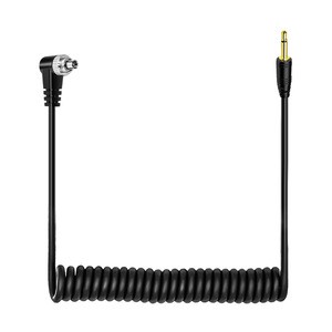 Flash Sync Cable for Digital Camera,3.5mm to PC, 2.5mm to PC,PC to PC Flash Trigger Sync Cord,Photography Flash Connection Cable