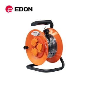 EDON Motorisierte Kabeltrommel 25M European Power Wire Extension Retractable Electrical Cable Cord Reel