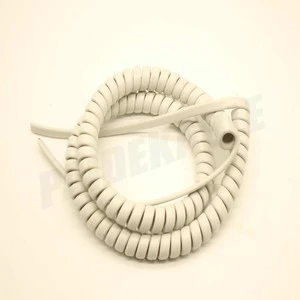 High Quality 3*0.5mm2 Flexible Flat PVC Spiral Power Cable Spring Coiled Cable