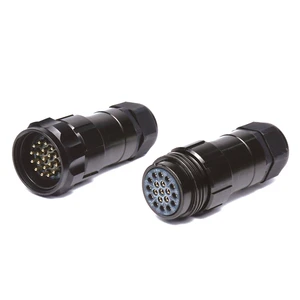 19Pin Male Female Straight Waterproof Aviation Plug Connector Circular Multipin Cable Connector for Stage Lighting Equipment