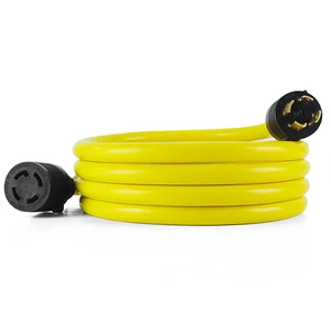 ETL Cable 4 Core L14-30P to L14-1430R Heavy Duty Generator Extension Cord RV Cord 10awg 12 Awg Gauge SJTW Inter Locking Outdoor