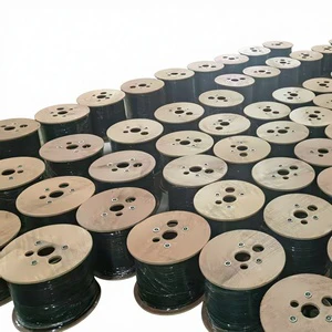 Telecommunication Self Supporting FTTH G657A LSZH Fibra Optical Cable Drum 1 2 4 Core Fiber Optic Drop Wire Cable