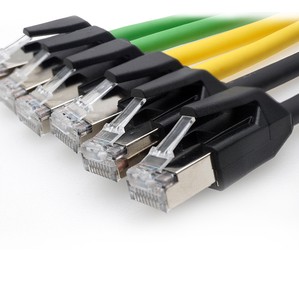 High Flexibility Industrial Ethernet Cat 6 UTP Cable Servo 10Gbps 8 Core Drag Chain CEE Male End EU/US Plug ETL/CE Certified