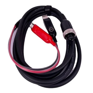 3M Electric Fishing Reel Battery Cord Aviation Plug 2pin Female to Alligator Clip Cable for Daiwa Seaborg 800MJ 1000MJ 1200MJ