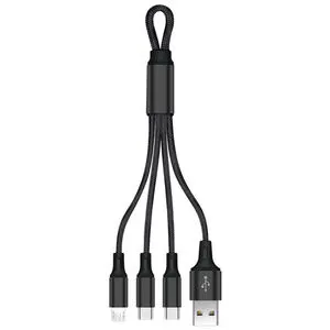 Wholesale Custom 2.4A 18cm USB 2.0 Fast Charging Nylon Braided Cable for Android Type-C Micro USB Computers Cameras