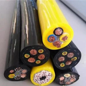 Custom Copper Conductor Low Voltage 220V 25mm Underground Use Reelable PVC Jacket Crane Round Reeling Instrument Cable Drum