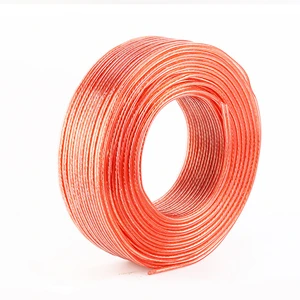 CCA Speaker Wire 300/400/500/600 Strand 2 Core 80M Coil PVC Cable 2 X 0.5mm 0.75mm 1.5mm for Home Theater KTV Stage Audio System