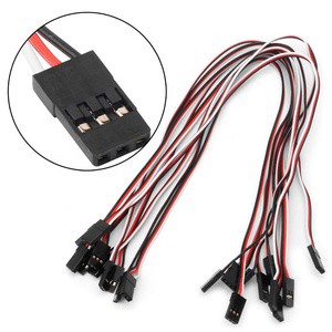 Male to Male Servo Extension Cable 22AWG JR Futaba Servo Wire 150mm 200mm 300mm 500mm for RC Airplane Drone Flight Control