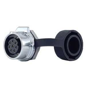 LC16 IP67 Waterproof Round Panel Mount For Audio/Video Cable Connector 2 3 4 Pin 5A 400V DC Female Plug