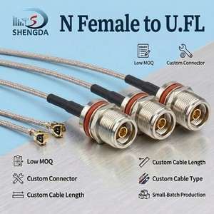 N Type Female To U.FL/MHF1 Low Loss RF Coaxial Cable RG178 Extension Jumper Pigtail Cable For Wireless Routers External Antenna
