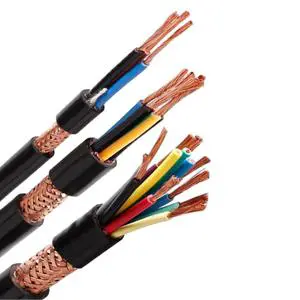 Flexible KYJVRP Control Cable 450/750V XLPE Insulated Copper Braided Shield with PVC Jacket for Industrial Automation