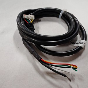 8-Wire Industrial Wiring Harness with White 7-Pin Connector, Specified Electrical Cable Assembly for Machinery & Automation
