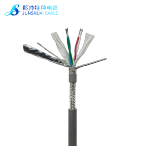RS485 Cable 2Pairs 24AWG Twisted Pair Shielded Cable With Drawing Wire RS422 120Ω Instrument Cable Screened Signal Control Cable