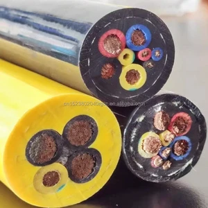 4*16 Mm2 Copper Conductor PVC Low Voltage 600V Wear-resistant High Tensile Reel Cable for Sucker Lift Main Supply Drum Grab