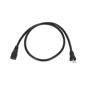2 Meter Black PVC PC Computer Cables 6-20P to C19 Power Cord Reel for Home Appliances