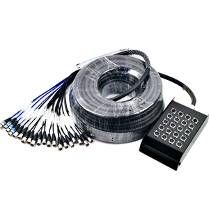 OEM Factory Professional 20 Channel Multicore XLR Audio Snake Cable With Stage Box