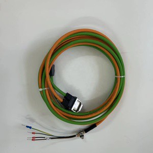 Compatible with Siemens S200 Low-Inertia Servo Motors Integrated Encoder Power Cable 6FX3502-7CD01 7DD01