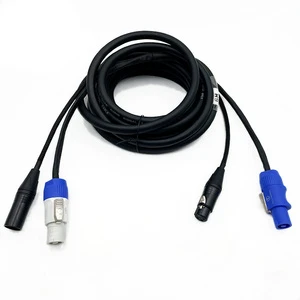 All-in-One Composite Cable with XLR and Speakon Connectors for Audio, Sound, Stage Lighting and Power