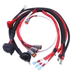 Customized Electronic PTFE Rubber Auto Wire Cable Assembly DT06-4S DT06-4P DT04-2P Trailer Agricultural Wiring Harness For Farm