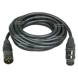 GYAUDIO Professional Heavy-Duty Male Female XLR Microphone Connector Oxygen-Free Copper Core 3-Pin Die Cast Zinc Body Cable