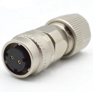 Waterproof IP67 Mitsubishi Servo Motor 10-core Encoder Plug GIET DDK CM10 2-core Brake Connector Metal Circular Connector
