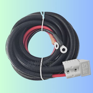 Custom Robotic Cable Harnesses High Current Robot Battery Harness with Heavy-duty Connector - 8AWG Silicone Wire for AGV IRH05