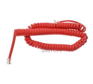 Flexible 4P4C Spiral Coiled Cable Curly Cord Spring Cable
