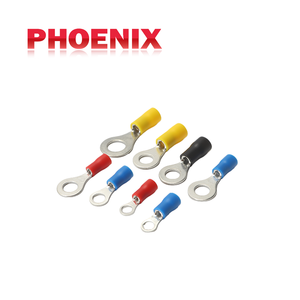 Copper Brass Ring Terminal Insulated Electrical Cable Lug Crimp Wire Connector Cold Press Battery for Automotive Use