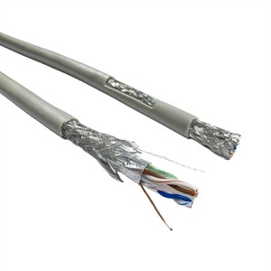 ZhongTong Cat6 SFTP Ethernet Cable 500m Reel Oxygen Free Copper Conductor 23awg LSZH Industrial Grade High Temperature