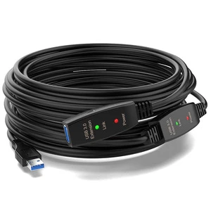 High-Speed USB3.0 Extension Cable Copper 5M-30M with IC Indicator for Data Transfer Printer/Scanner/Camera/Computer USB Cable