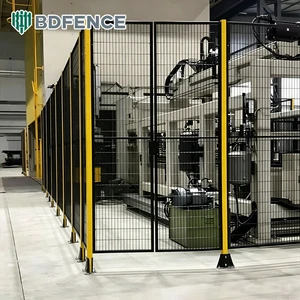 Industrial Robot Fence With Reinforced Structure Withstanding Heavy - Duty Operations Workshop Robot Fences Workshop Fencing