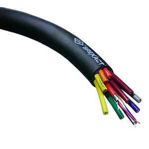 SREXACT 12 Channel XLR PVC Jacket Foil Shielded High Quality Multi Pair 15mm Stage Snake Audio Cable Model 3070800820-100M for