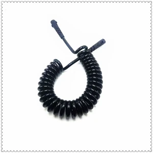 PU Telescopic Spiral Extension Cable for Electric Weeding Machine Two-core YC-104 Model 5A Rated Current