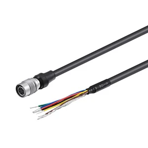 Hirose HR10A-7P-6s 6-Pin Female Connector to Open End I/O Digital Cable for Electronic Applications