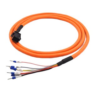 4/6-core PVC Copper Wire Stranded Shielded Wire Harness Assembly Brake Plug Customizable Size for Huichuan Delta Servo Motor