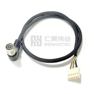 IO and Power Cables Push Pull Connector Cable 6 Pin Hr10a7p6s Right Angle for Hikrobot CCD Basler