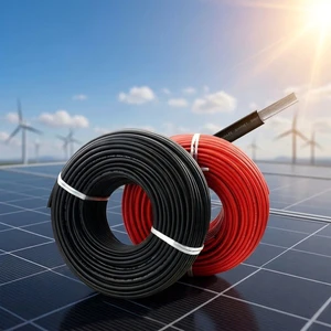 Outdoor UV Resistant PV1-F Solar Cable 1500V DC 4mm2 6mm2 Photovoltaic Cable for Solar Energy System