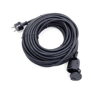 High Quality 16A 250V European Standard Outdoor Waterproof Male to Female Plug Electrical Extension Cord