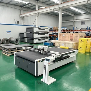 Cnc Adjustable V Cutting Tool Oscillating Vibrating Knife Machine Table Die Digital CNC Cutting Flatbed Cutters Plotter