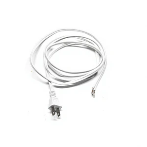 18AWG CUL/CETL Approved 10Amp 3-Wire Oven Power Cord 12Feet White Stripped Female SPT-2 Copper PVC Conductor Home Appliances