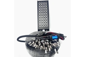 Plusalittle Professional 10-50M PVC Material 8- 32 Channels Copper Conductor XLR Male&Female Braid Snake Audio Cable for stage